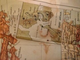 Dobová Litografia a mapa Rusko-japonska Valka Cárske Rusko - 10