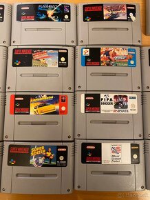 Nintendo SNES zbierka + 16hier + príslušenstvo - 10