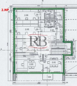 Administratívny objekt s parkovaním na prenájom, 200m2, Žabí - 10