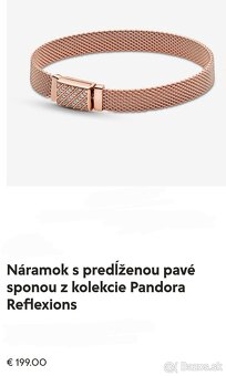 PANDORA REFLEXIONS NÁRAMOK ROSÉ - 10