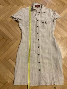 Košeľové letné ľanove šaty - dievča / žena - 10
