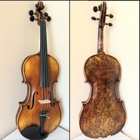 husle 4/4 model Stradivari (očkový javor) - 10