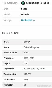 Škoda Octavia combi 2 facelift bxe motor bez DPF filtra - 10
