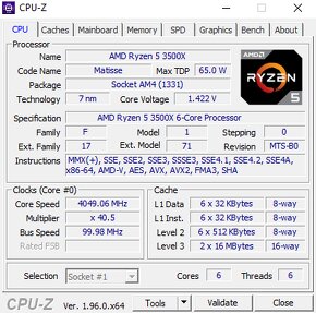 Herné PC Ryzen 5 3500X/ 16GB/ GTX 1060 6GB/ SSD 256/ HDD 2TB - 10