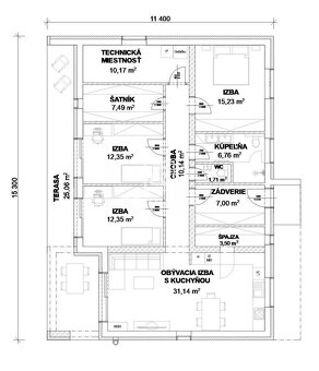 Novostavba RD na kľúč 143m2, Nižná Kamenica, pozemok 861m2 - 10