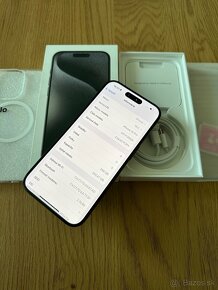 iPhone 15 Pro 256 gb Black Titanium v záruke - 10