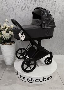 NOVÝ CYBEX PRIAM 4.0 2022 BLACK SIMPLY FLOWERS GREY - 10