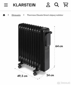 Klarstein Thermaxx Elevate Smart olejový radiátor WIFI - 10