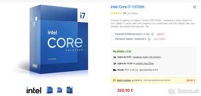 Herný PC intel i7 13700K RTX 4080 16GB 32GB RAM KIT - 10