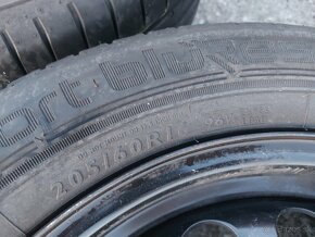 5x108R16 plechove disky FORD-205/60R16 letné pneumatiky - 10