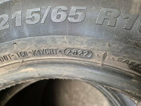 215/65 r16 celoročné 4 ks KUMHO dezén 6,7-6,2 mm DOT2022 - 10