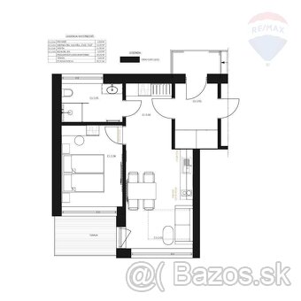 Investičný 2 izb. Apartmán typ C 45,21 m2, garantovaný výnos - 10