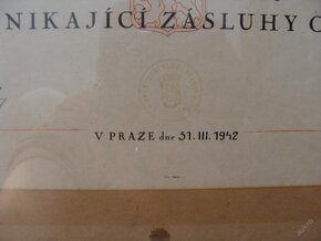 vojnová Š.K. PRAGA - 3x LEGITIMÁCIA + DIPLOM - Protektorát - 10