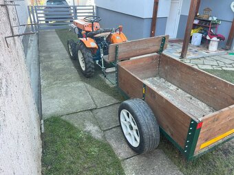 Kubota B7000 4x4 diesel + malá vlečka - 10