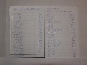 Elektrónky cca 600 kusov+21TE31,pätice,relé,konektory - 10