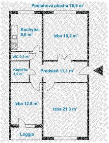 EXKLUZÍVNE 3 izbový byt, Pekinská, sídl. Ťahanovce - 11