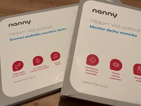 Jablotron Monitor dychu Nanny BM-02 s dvomi podložkami - 11