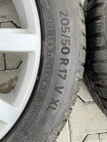 Continental zimné 205/50 R17 XL, VW Dijon 5x112 R17 - 11