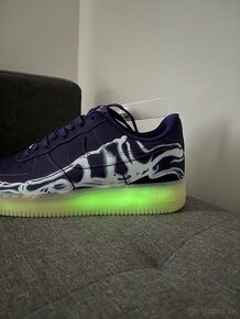 Nike Air Force 1 Low '07s QS Purple Skeleton Halloween REP - 11