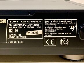 SONY ST-SB920 QS …. FM/AM Stereo Tuner - 11