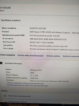 Lenovo / AMD RYZEN 3 / 16GB RAM / 256GB m.2 / Windows 11 - 11