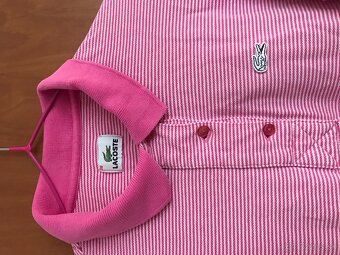 LACOSTE originál baby pink damske tricko 38 - 11