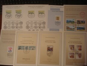 10 x FDC Československo 1986 a rôzne FDC a známky NSR - 11