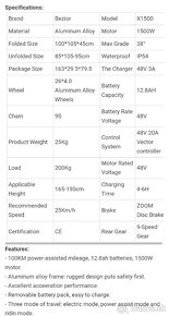 Elektrobicykel BEZIOR X1500 - 11