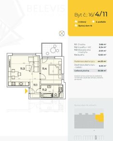 BR | 2 izbový byt 44m2, balkón 6m2, možnosť vlastného parkov - 11