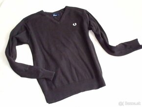 Fred Perry pánsky bavlna čierny sveter  S-M - 11