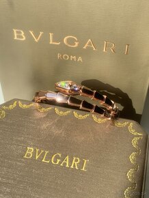 BVLGARI Serpenti Viper náramok, Rose gold - 11