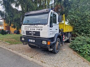 Man 18.264 sklápěč s hydraulickou rukou Hiab - 11