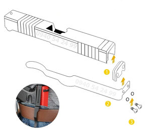 Spona GLOCK clipdraw - 11