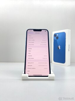 iPhone 13 BLUE ORIGINÁL STAV + PRÍSLUŠENSTVO - 11