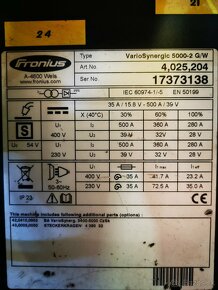 Predam 15 kusov profesionalnych zvaraciek VarioSynergic 5000 - 11