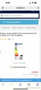 Solight RGB LED wifi smart svetlo efekt 140cm 19W nové - 11