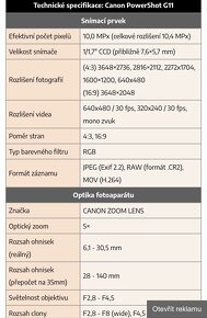 Canon G11 s otocnym displejom - 11