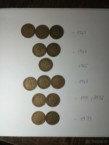 1koruna 1968,1961,1964,1965,1975,1976,1979 - 11