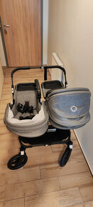 BUGABOO donkey 5 Black / Grey melange (twins) + autosedačky - 11