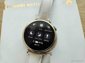 Huawei Watch GT 4 41 mm White Leather Strap, top stav,zaruka - 11