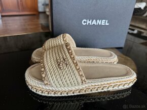 Luxusné šľapky Chanel Veľkosť 37/38 - 11