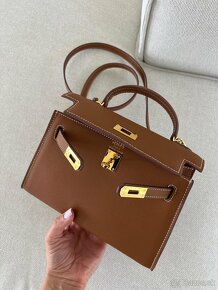 Hermes Kelly mini hnedá kabelka - 11