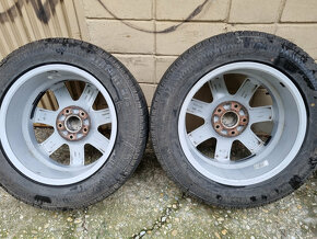 Alu disky Audi 5X130 7,5Jx18H2 ET53 + zimné pneu 235/60 R18 - 11