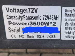 Elektrická kolobežka - FLJ scooter s výkonom 7000W - 11