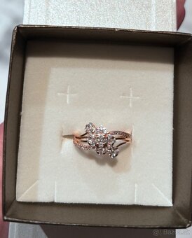 Zlatý diamantový prsteň 0,54ct - 11