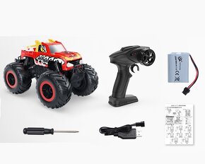 Obojživelný RC 1:16 Monster Trucks DEERC Fire Dragon - 11