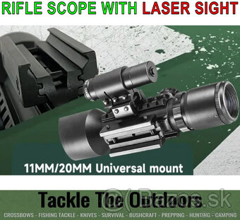 Puškohlad s laserovým zameriavačom M9 LS3-10x42E- 11mm-20mm - 11