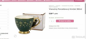 vianoce - hrnceky , šalky - porcelan - 11