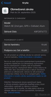 Apple Watch SE 2 44mm LTE Cellular  - rok záruka - 11