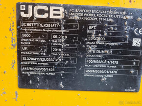 PRODÁM DUMPER S KABINOU JCB 9FT 2019 VÝPRODEJ - 11